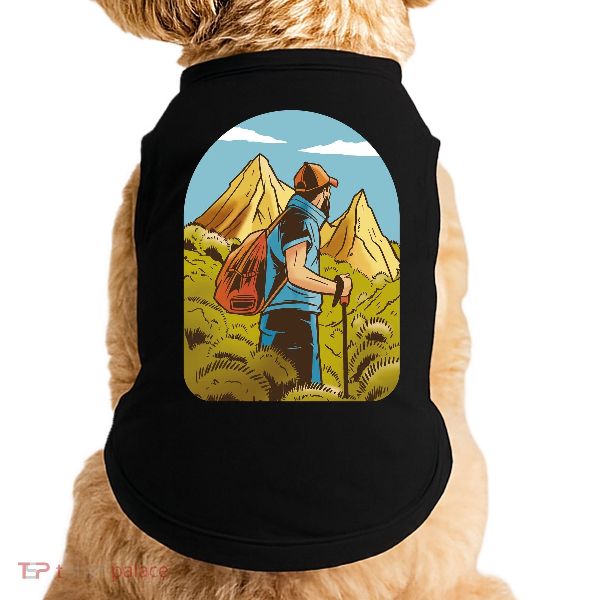 Man Hiking In The Mountains Doggie Tank