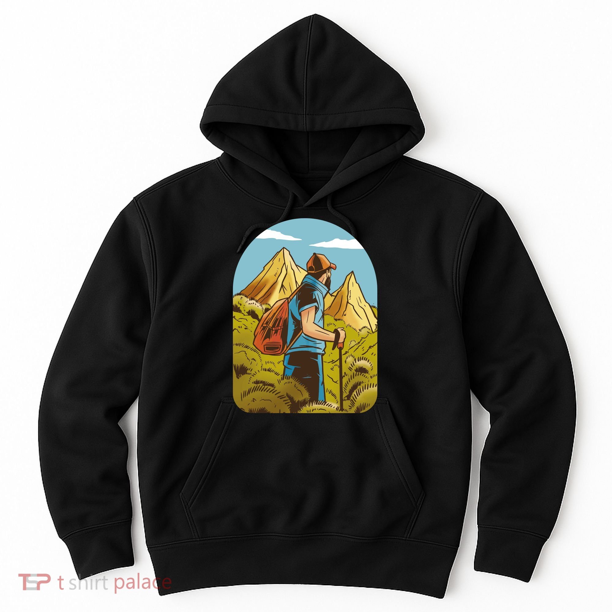 Man Hiking In The Mountains Hoodie