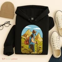 Man Hiking In The Mountains Hoodie thumb 4