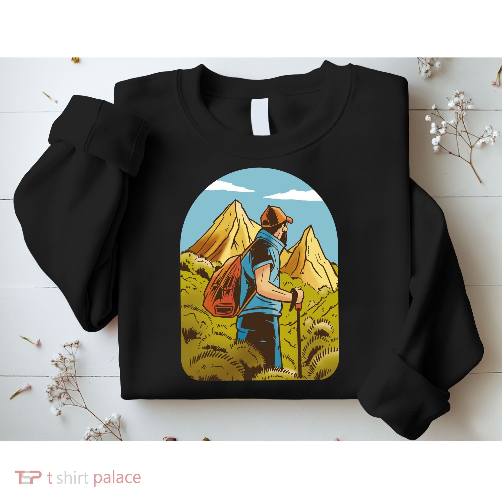 Man Hiking In The Mountains Sweatshirt