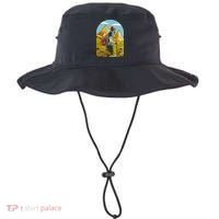 Man Hiking In The Mountains Bucket Hat thumb 0
