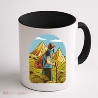 Man Hiking In The Mountains Coffee Mug thumb 1