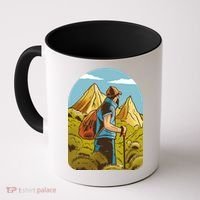 Man Hiking In The Mountains Coffee Mug thumb 0