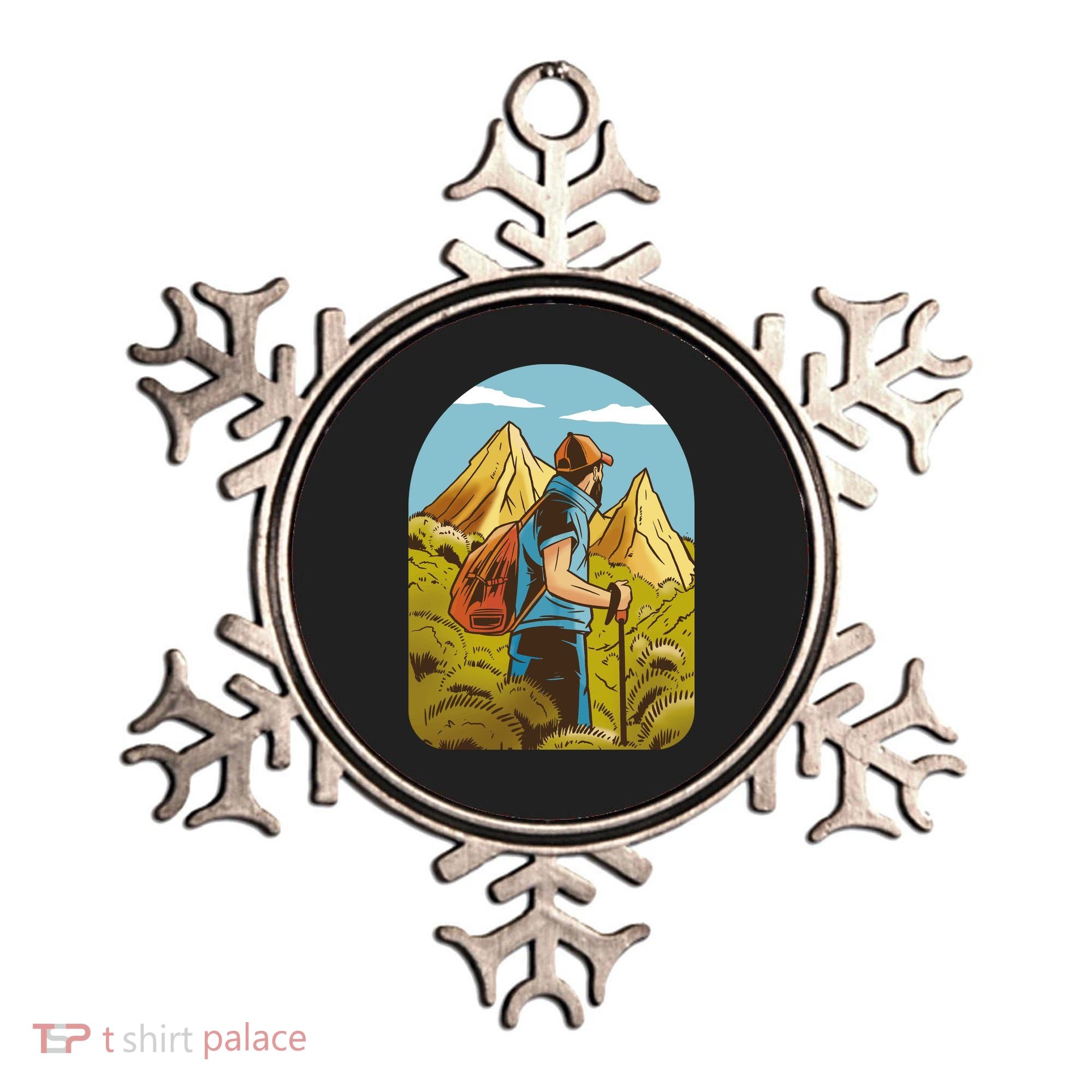 Man Hiking In The Mountains Ornament