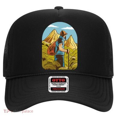 Man Hiking In The Mountains Hat