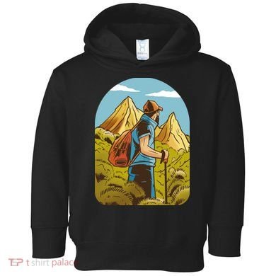 Man Hiking In The Mountains Toddler Hoodie