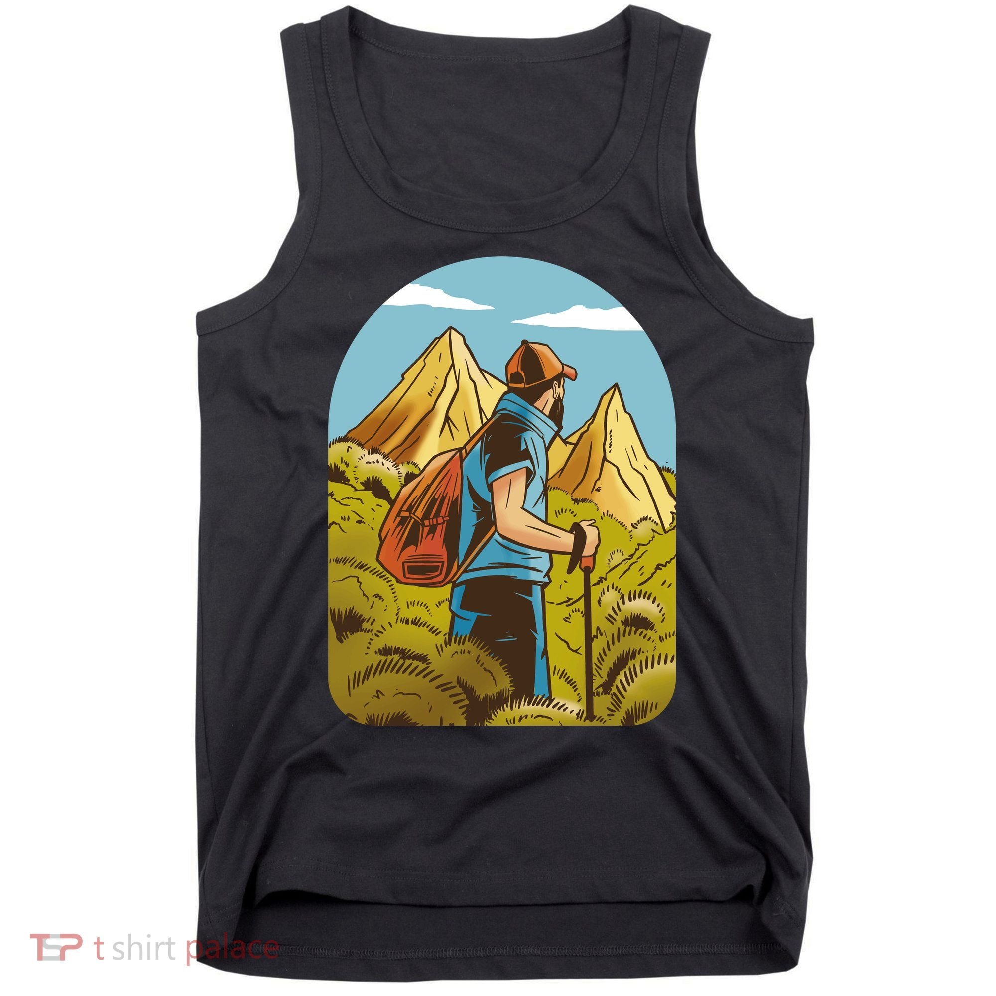 Man Hiking In The Mountains Tank Top