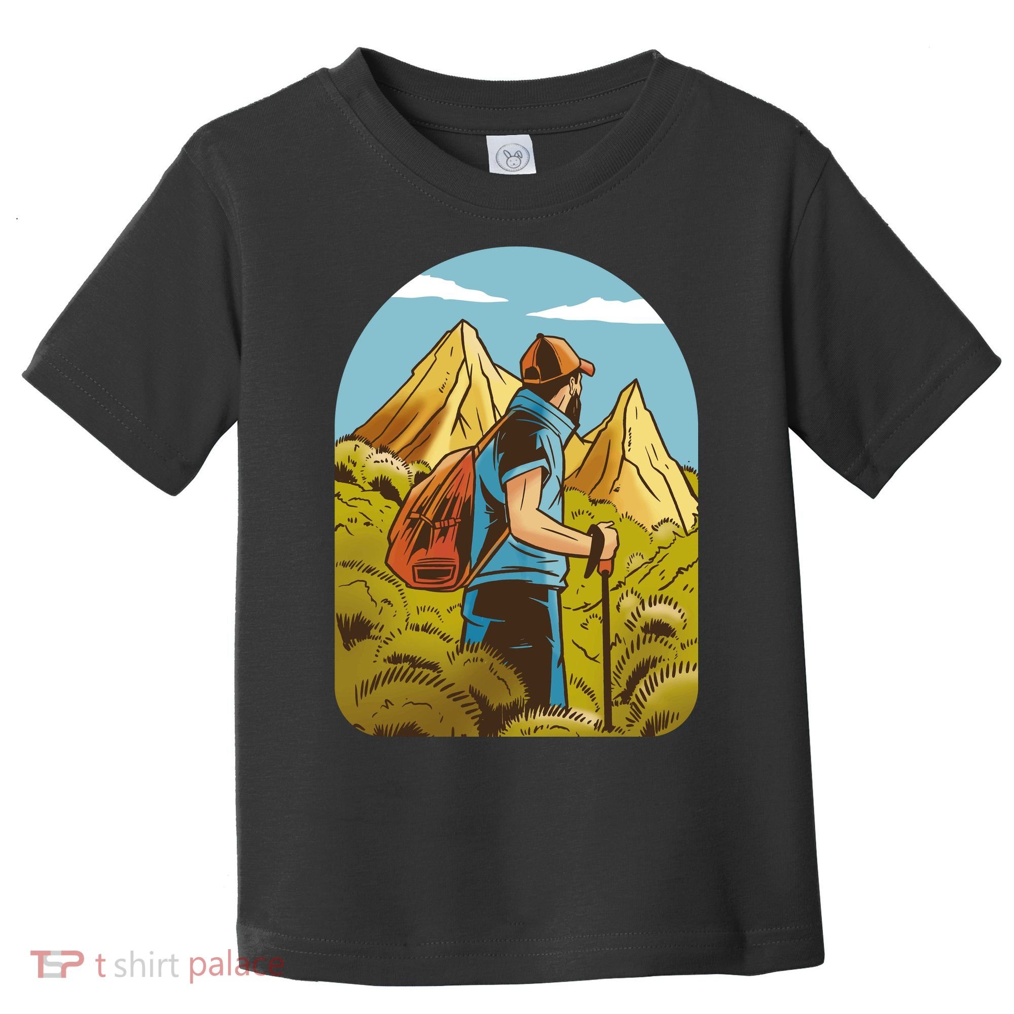 Man Hiking In The Mountains Toddler T-Shirt