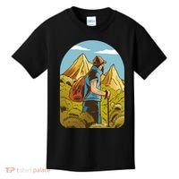 Man Hiking In The Mountains Kids T-Shirt thumb 0