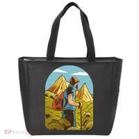 Man Hiking In The Mountains Tote Bag thumb 0