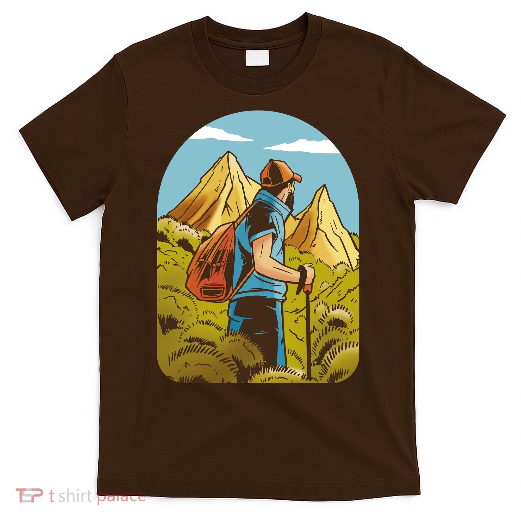 Man Hiking In The Mountains T-Shirt
