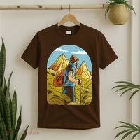 Man Hiking In The Mountains T-Shirt thumb 2