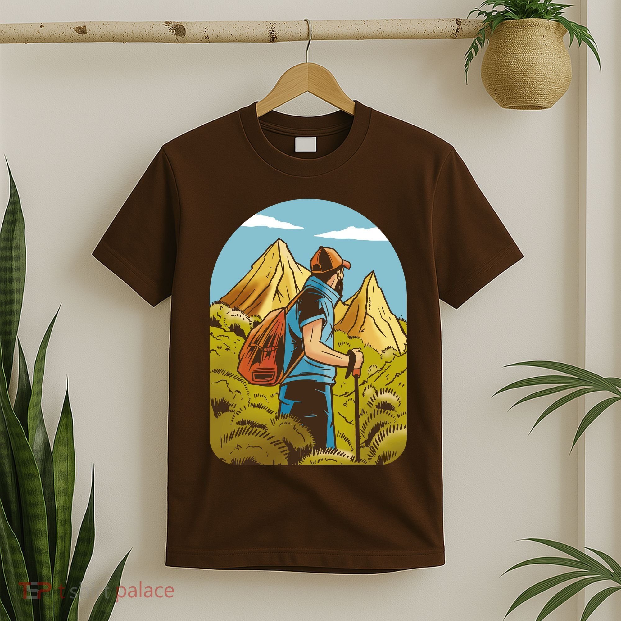Man Hiking In The Mountains T-Shirt