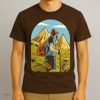Man Hiking In The Mountains T-Shirt thumb 3