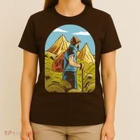 Man Hiking In The Mountains T-Shirt thumb 4
