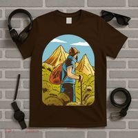 Man Hiking In The Mountains T-Shirt thumb 5