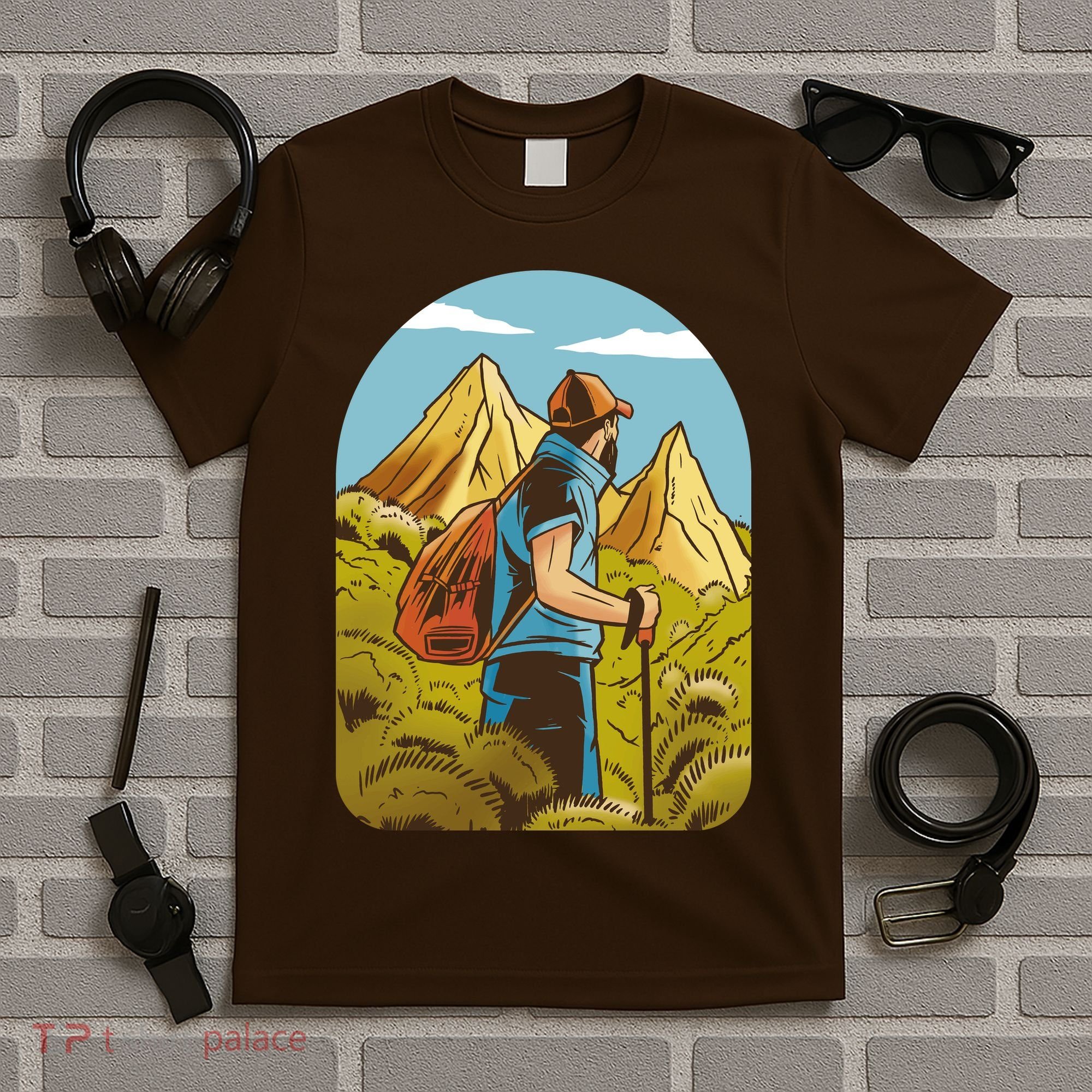 Man Hiking In The Mountains T-Shirt
