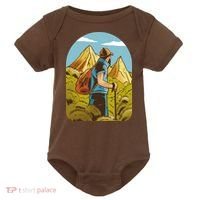 Man Hiking In The Mountains Baby Bodysuit thumb 0