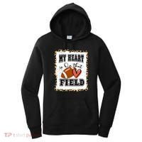 My Heart Is On The Field Cute Leppard Football Mom Women's Hoodie thumb 0