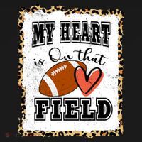 My Heart Is On The Field Cute Leppard Football Mom Women's Tank Top thumb 5