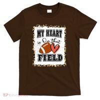 My Heart Is On The Field Cute Leppard Football Mom T-Shirt thumb 0