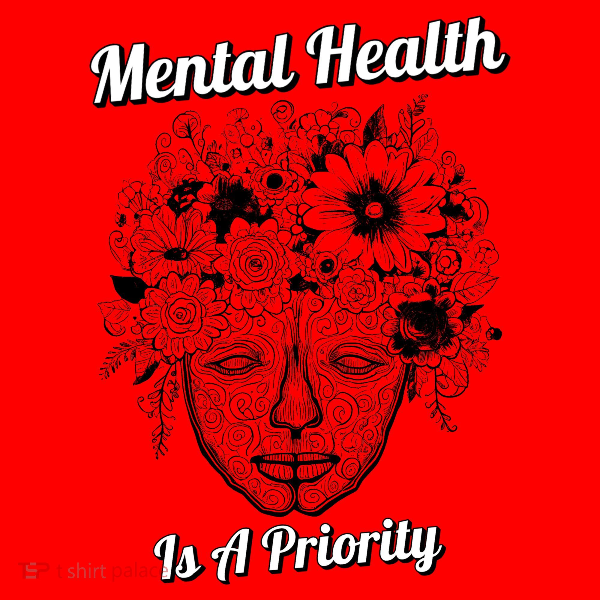 Mental Health Is A Priority Santa Hat