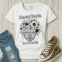 Mental Health Is A Priority Women's T-Shirt thumb 3