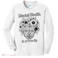 Mental Health Is A Priority Kids Long Sleeve Shirt thumb 0