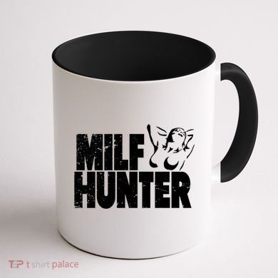 Milf Hunter Inappropriate Rude Humor Gift Coffee Mug back