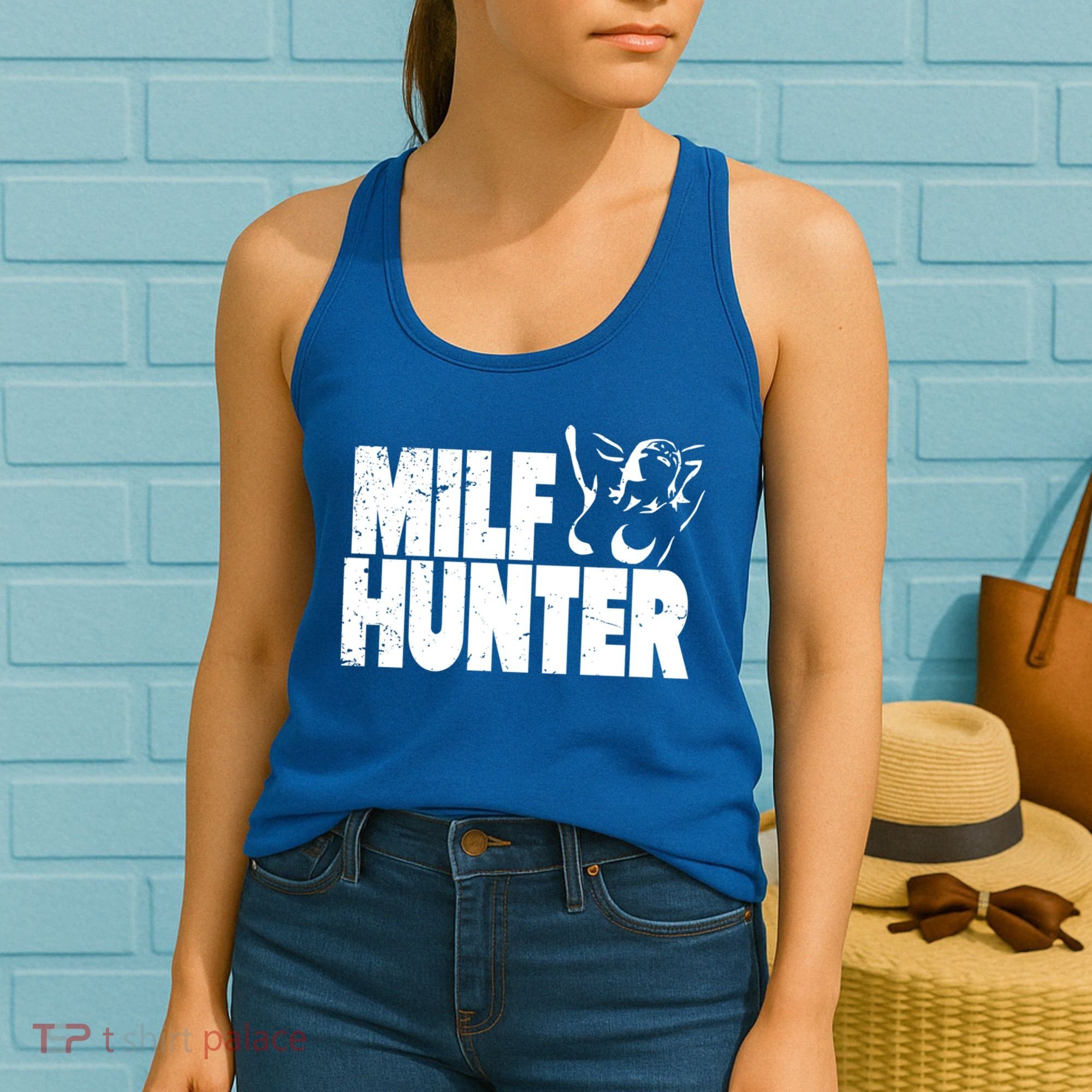 Milf Hunter Inappropriate Rude Humor Gift Women's Tank Top