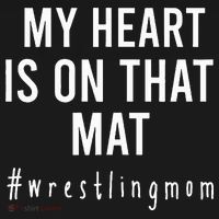 My Heart Is On That Mat Wrestling Mom Women's Hoodie thumb 2