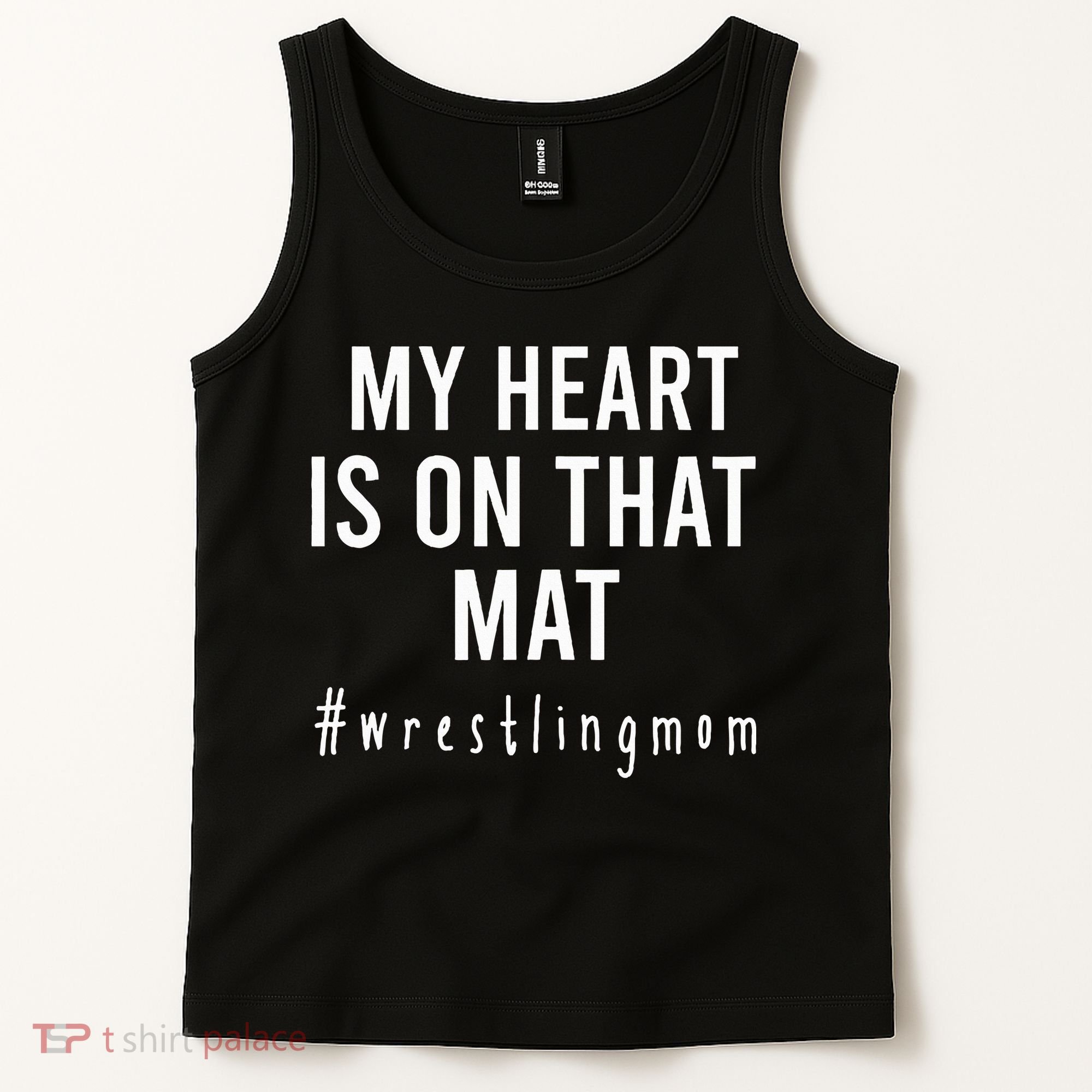 My Heart Is On That Mat Wrestling Mom Tank Top