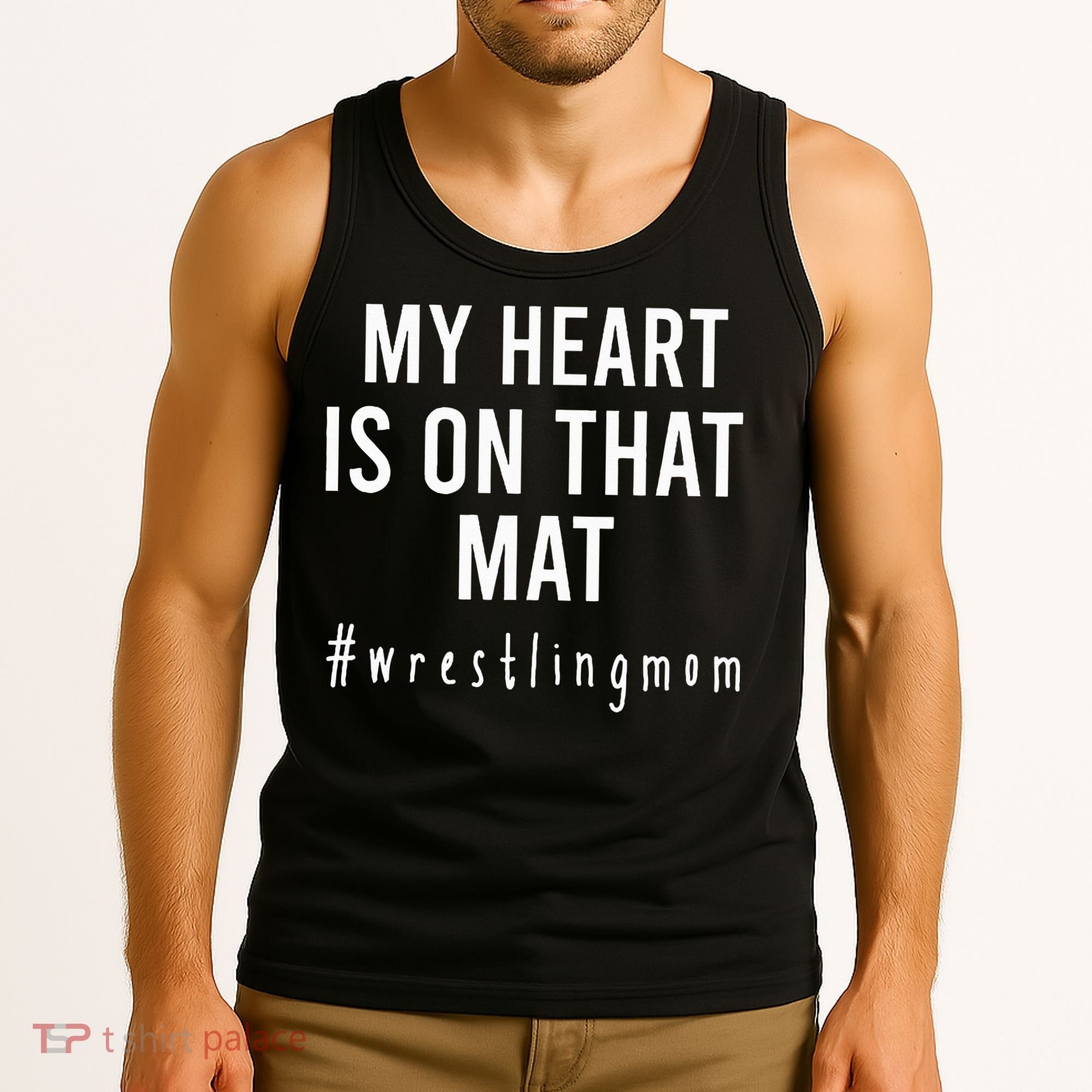 My Heart Is On That Mat Wrestling Mom Tank Top