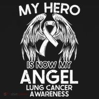 My Hero Is Now My Angel Lung Cancer Awareness Supporter Gift Women's Hoodie thumb 2
