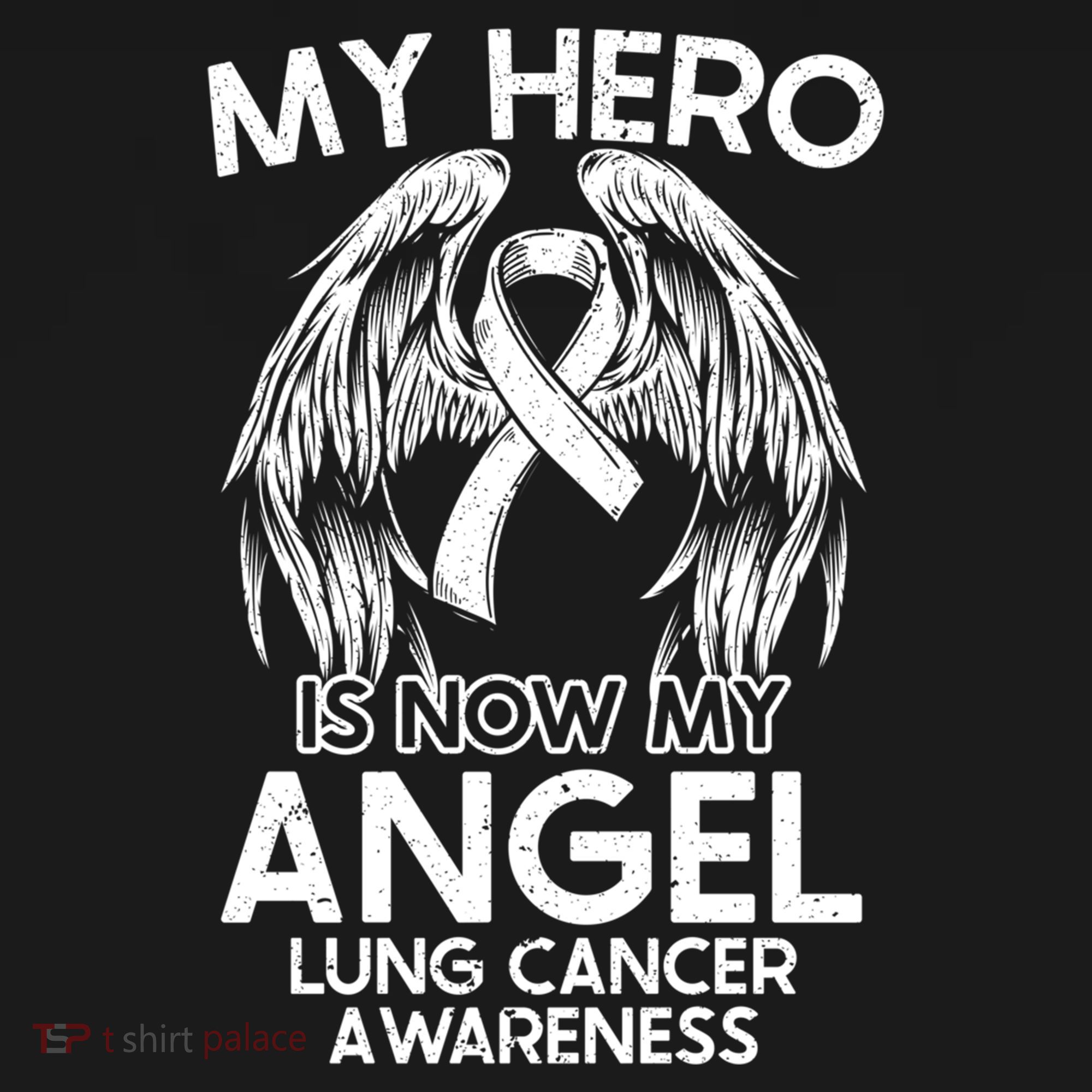 My Hero Is Now My Angel Lung Cancer Awareness Supporter Gift Women's Hoodie