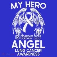 My Hero Is Now My Angel Lung Cancer Awareness Supporter Gift Women's Tank Top thumb 5