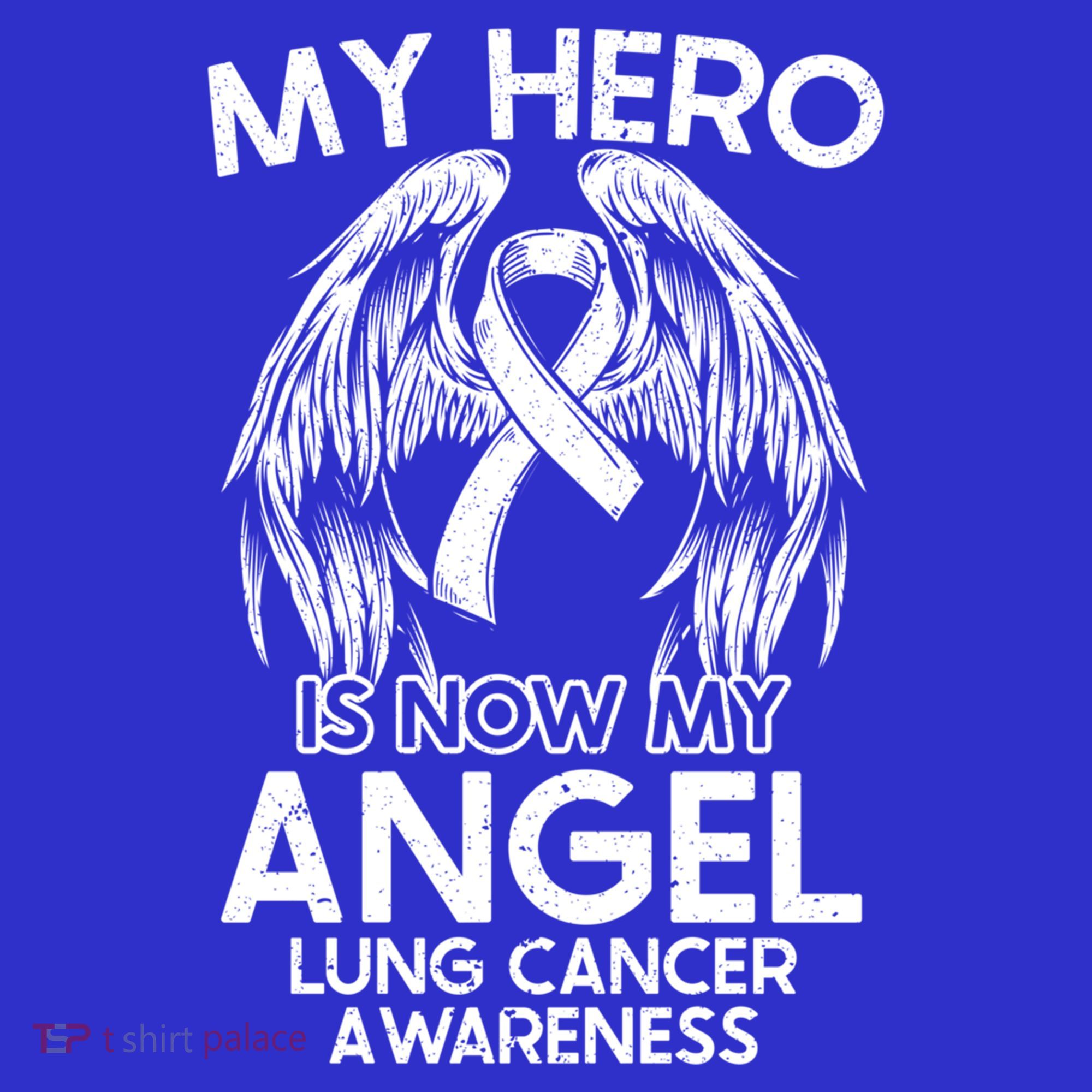 My Hero Is Now My Angel Lung Cancer Awareness Supporter Gift Women's Tank Top