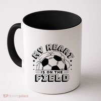 My Heart Is On The Field Soccer Coffee Mug thumb 0