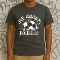 My Heart Is On The Field Soccer T-Shirt thumb 3