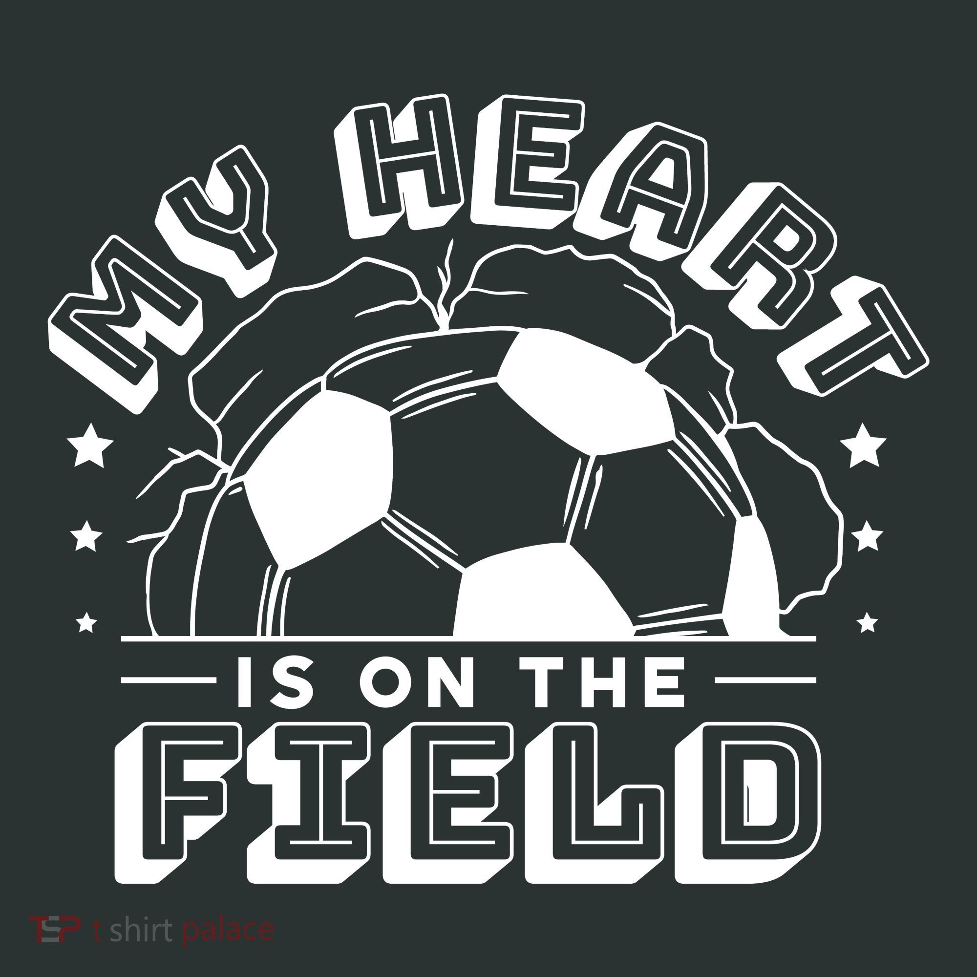 My Heart Is On The Field Soccer Baby Bodysuit