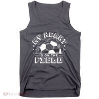 My Heart Is On The Field Soccer Tank Top thumb 0