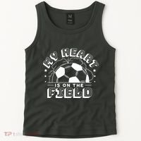 My Heart Is On The Field Soccer Tank Top thumb 2