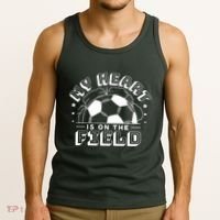 My Heart Is On The Field Soccer Tank Top thumb 3