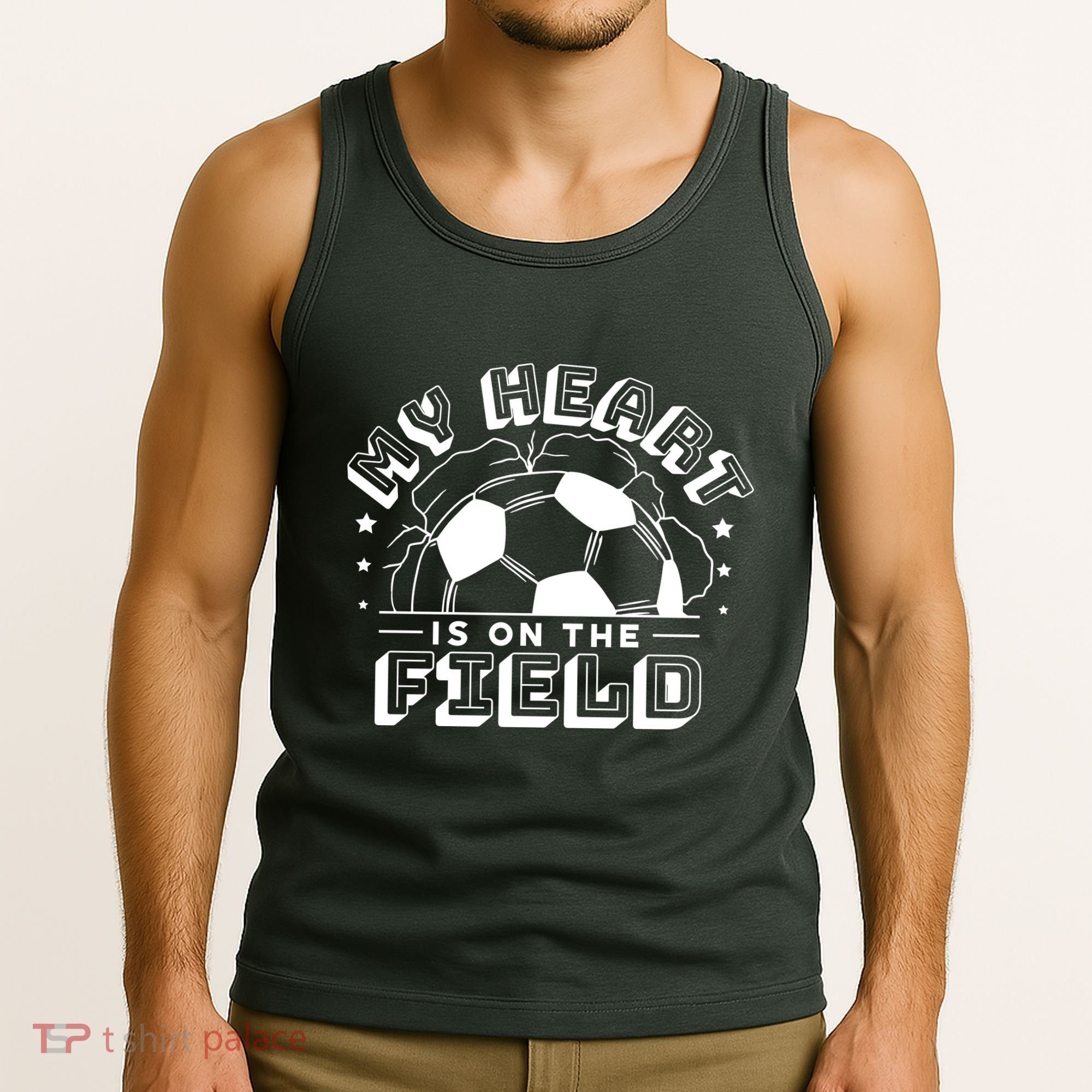 My Heart Is On The Field Soccer Tank Top