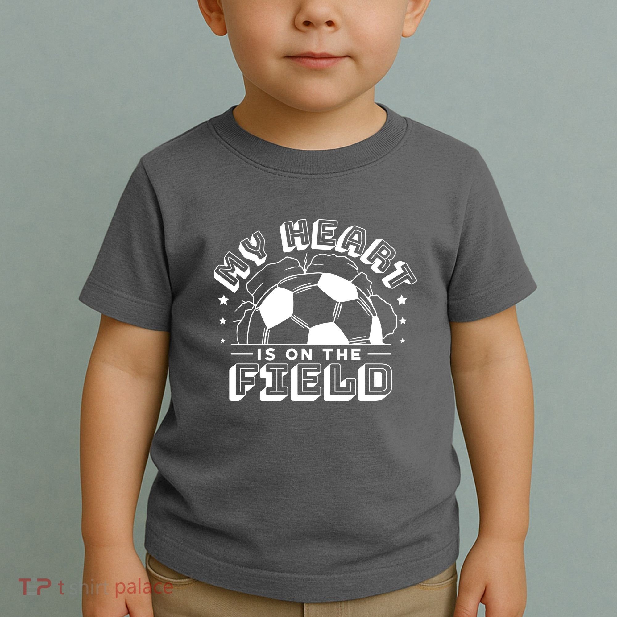 My Heart Is On The Field Soccer Toddler T-Shirt