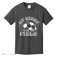 My Heart Is On The Field Soccer Kids T-Shirt thumb 0