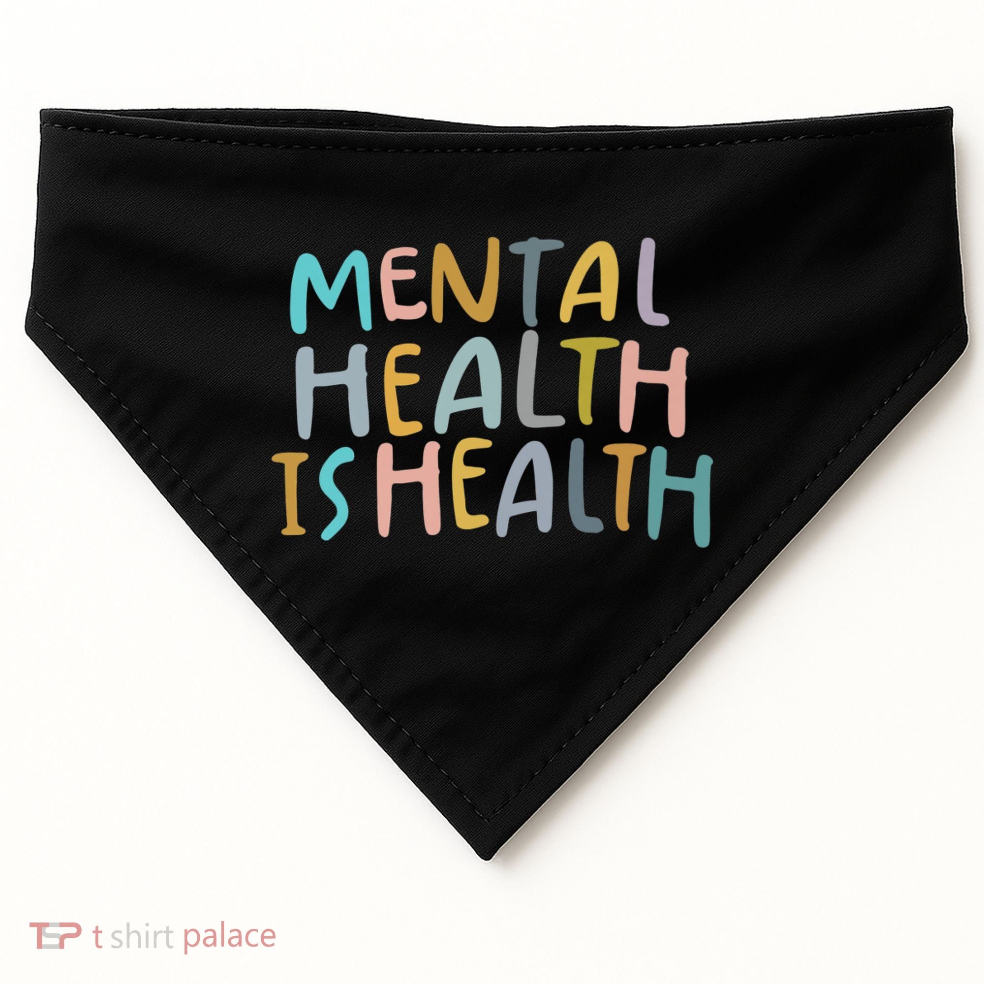 Mental Health Is Health USA-Made Doggie Bandana