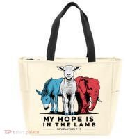 My Hope Is In The Lamb Tote Bag thumb 0