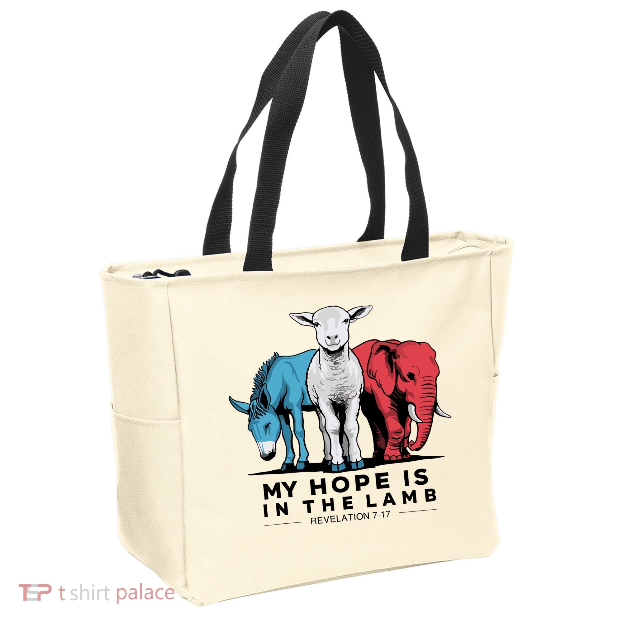 My Hope Is In The Lamb Tote Bag