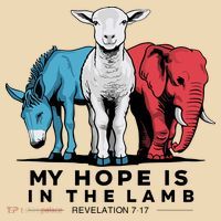 My Hope Is In The Lamb Tote Bag thumb 4